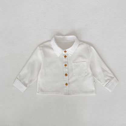 長袖シャツ・ブラウス White / 73cm Denim Long Sleeve Shirt デニム 長袖シャツ【mh0012171】