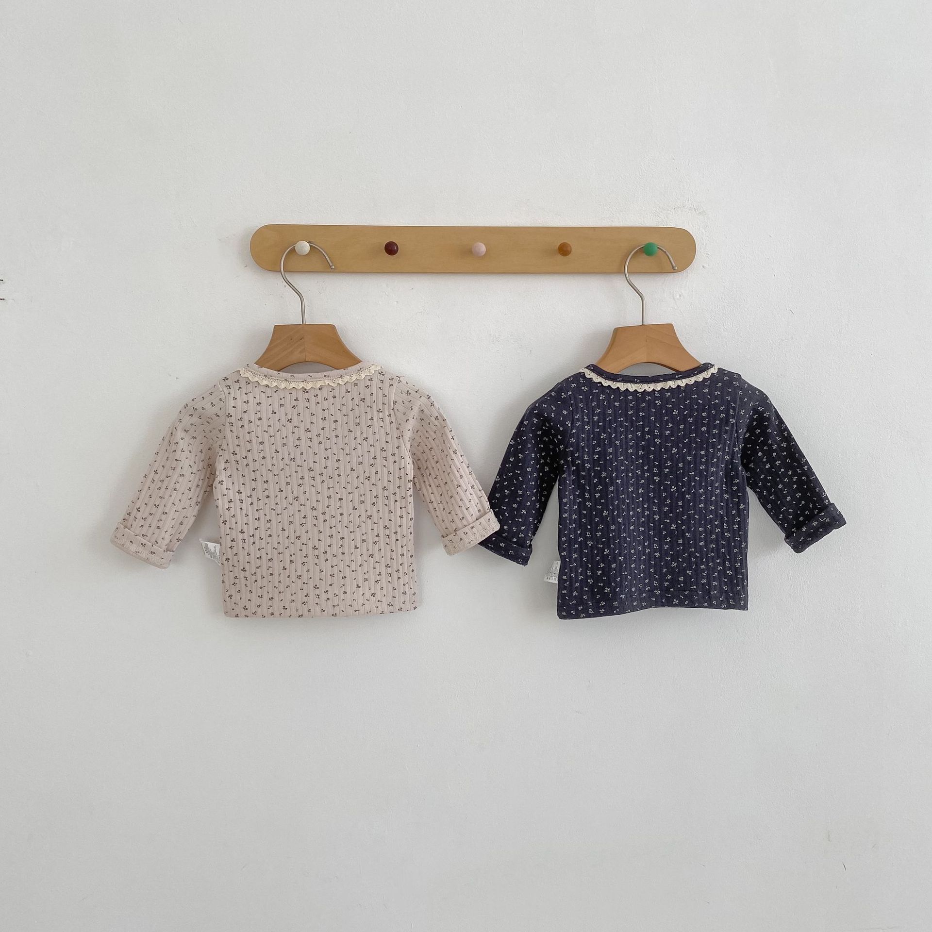 長袖Tシャツ Lace Print Long Sleeve T-Shirt レースプリント 長袖Tシャツ【mh0012174】