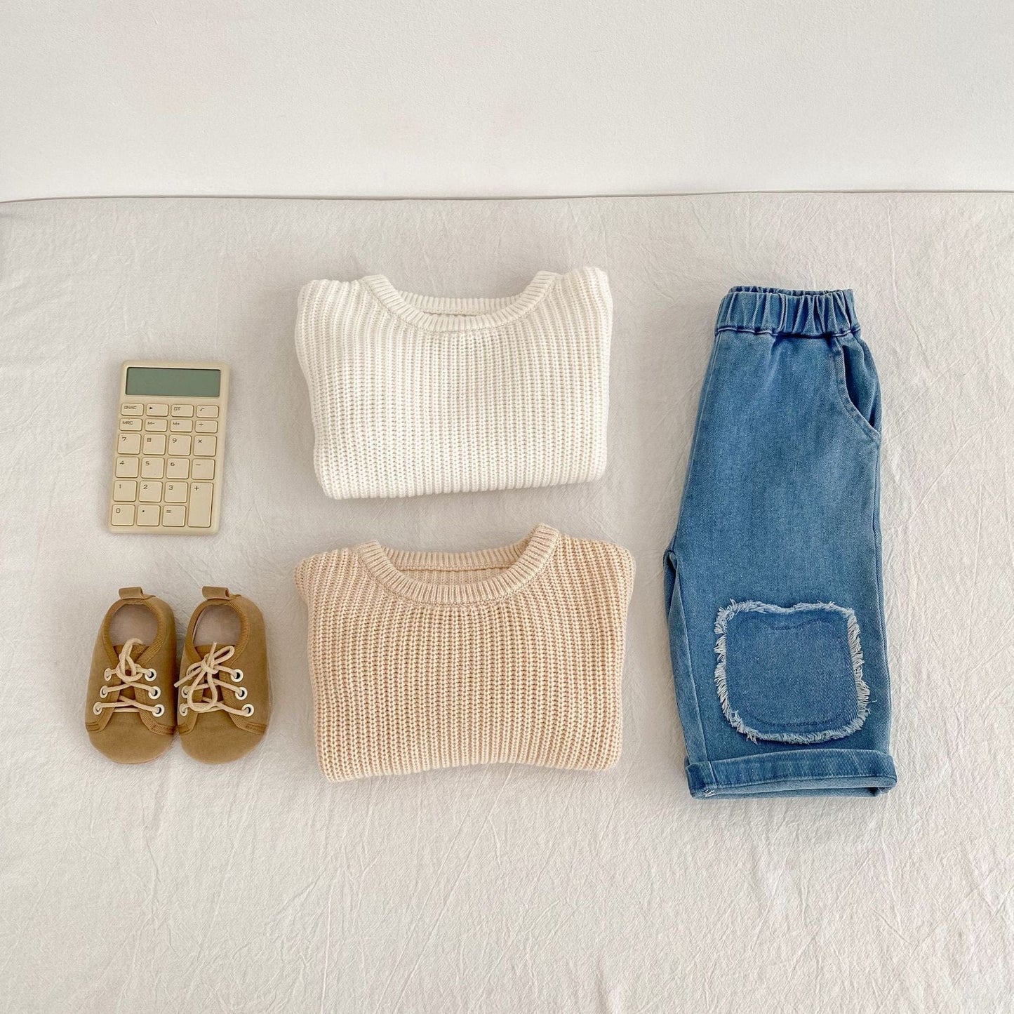 長袖Tシャツ シンプルデイリー長袖ニットトップス【mh0010518】