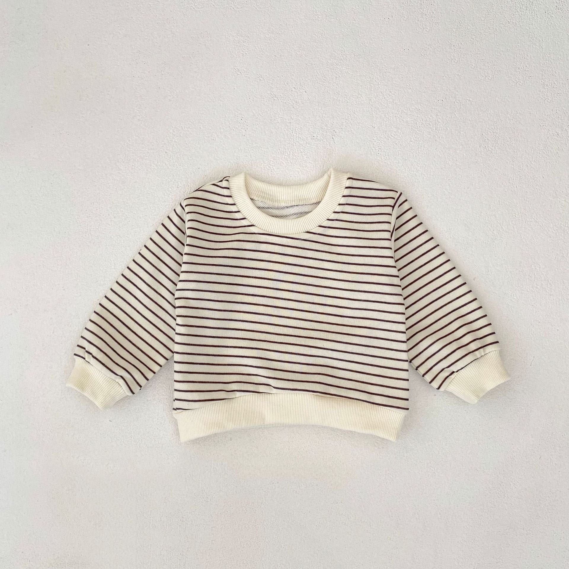 長袖Tシャツ Stripe / 73cm ボーダー長袖薄手スウェットシャツ【mh0010502】