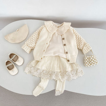 長袖Tシャツ ビッグフリルレース襟長袖Tシャツ【mh0010855】