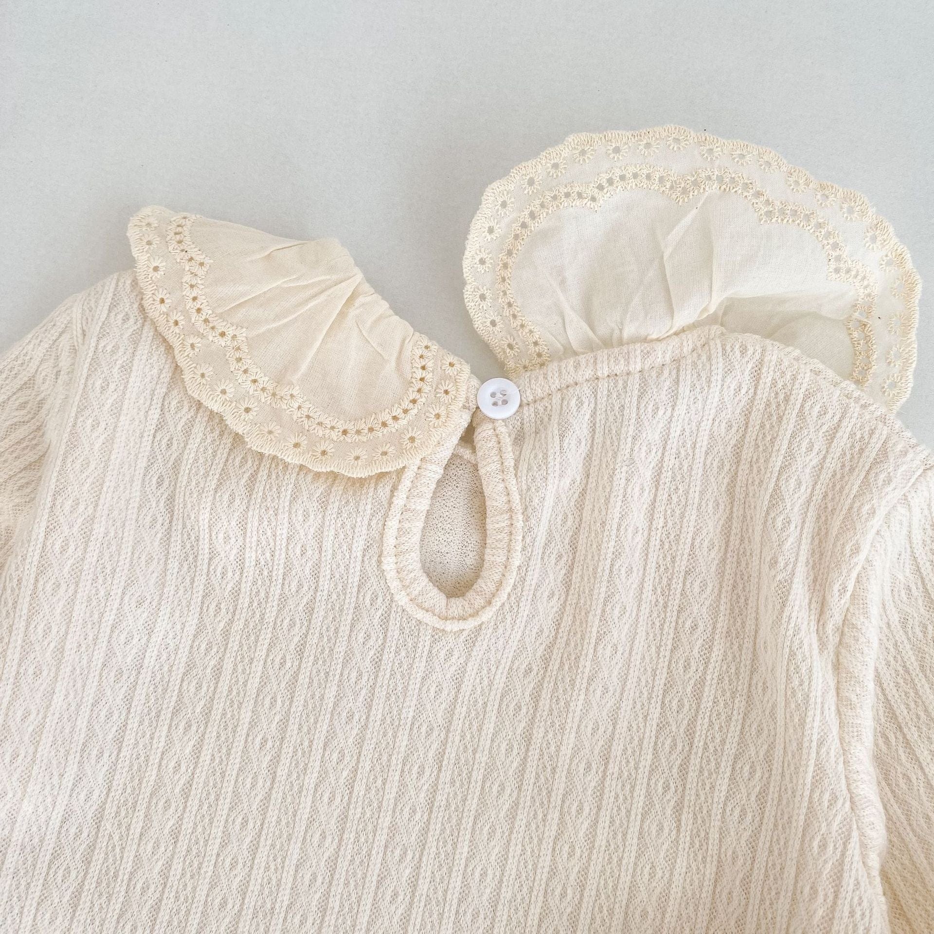 長袖Tシャツ ビッグフリルレース襟長袖Tシャツ【mh0010855】