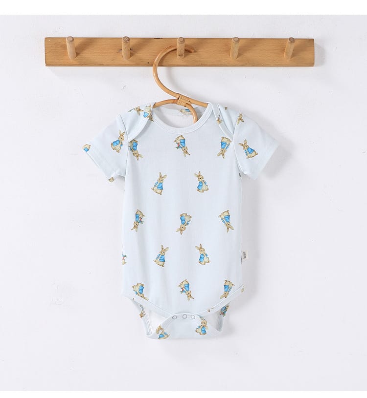 Envelope Neckline Cotton Jumpsuit アニマル ツリー 半袖ロンパース【mh0012771】 Beitaoya 半袖ロンパース