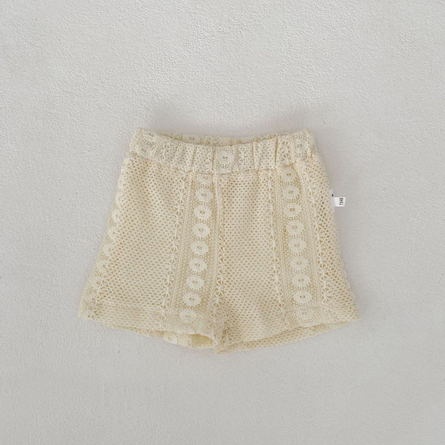 Eyelet Lace Flutter Sleeve Set アイレットレース フリル袖 セットアップ【mh0012484】 Engepapa ノースリーブセットアップ
