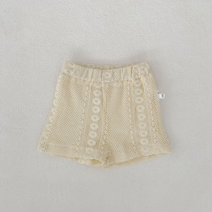 Eyelet Lace Flutter Sleeve Set アイレットレース フリル袖 セットアップ【mh0012484】 Engepapa ノースリーブセットアップ