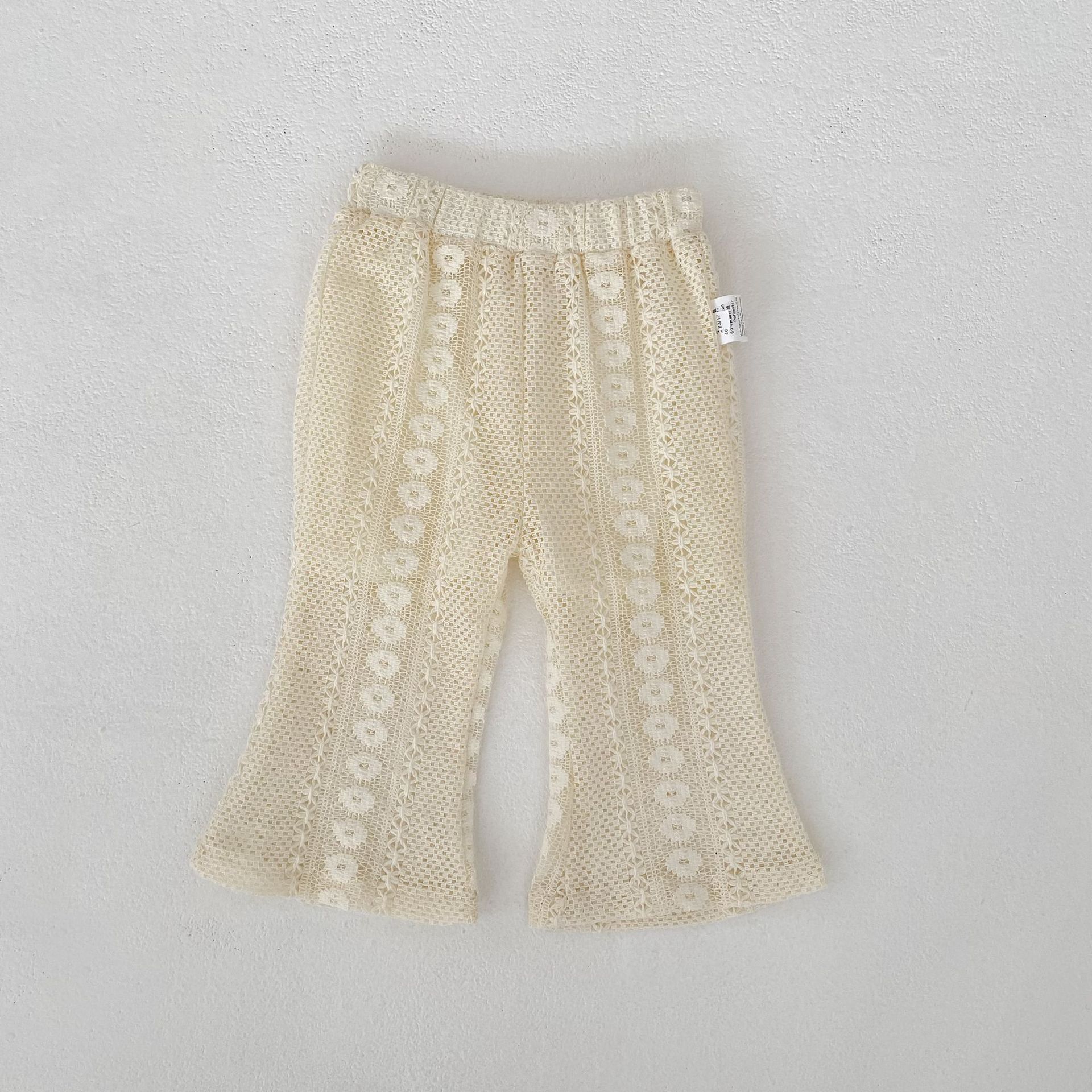 Eyelet Lace Flutter Sleeve Set アイレットレース フリル袖 セットアップ【mh0012484】 Trousers / 73cm Engepapa ノースリーブセットアップ