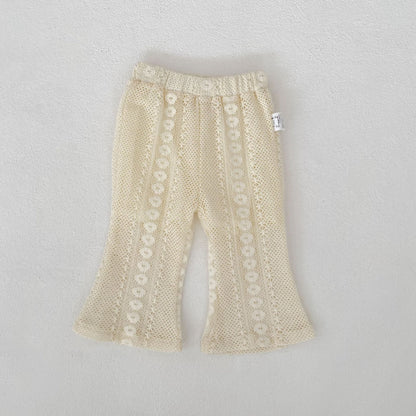 Eyelet Lace Flutter Sleeve Set アイレットレース フリル袖 セットアップ【mh0012484】 Trousers / 73cm Engepapa ノースリーブセットアップ