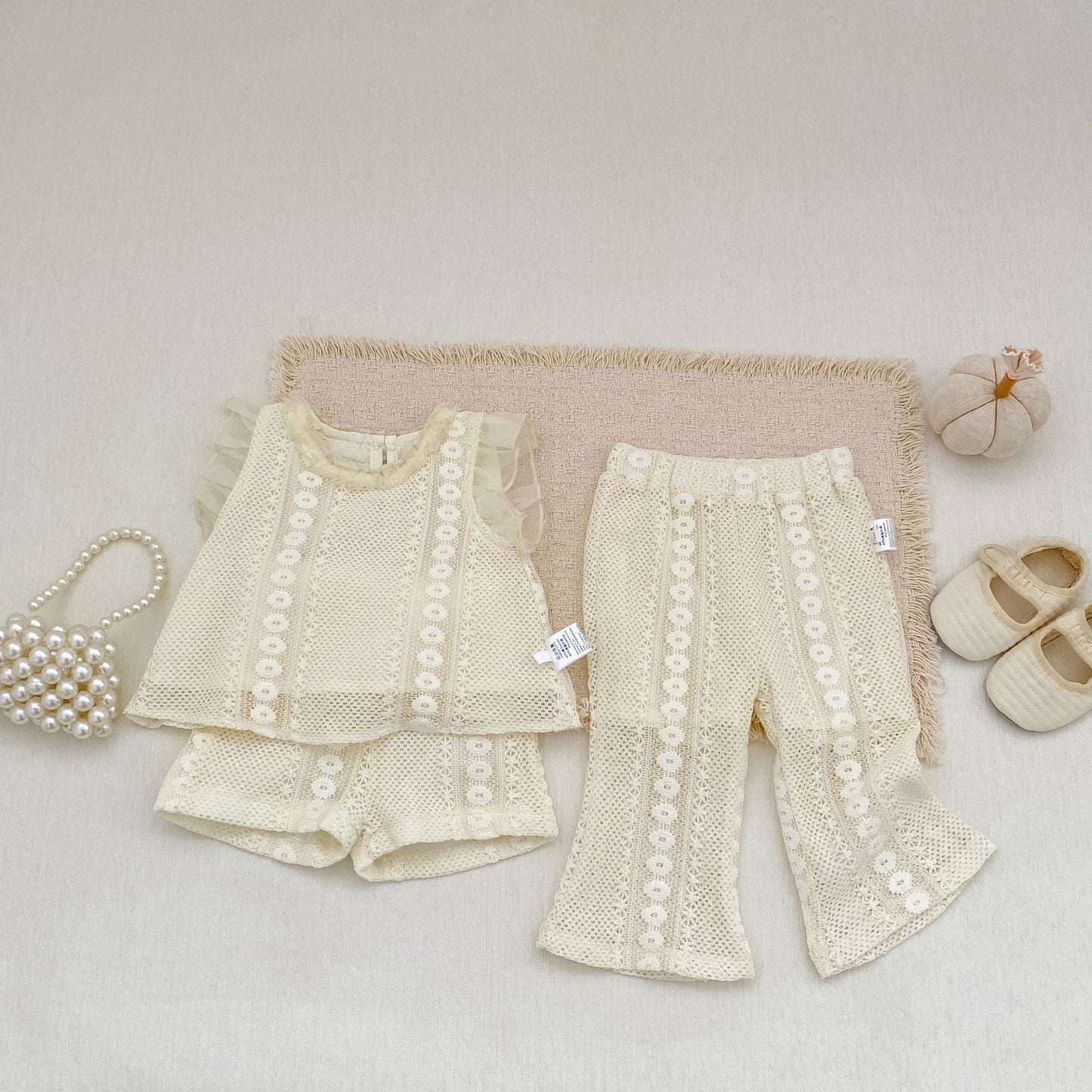 Eyelet Lace Pants アイレットレース パンツ【mh0012488】 Engepapa ロングパンツ・スウェットパンツ