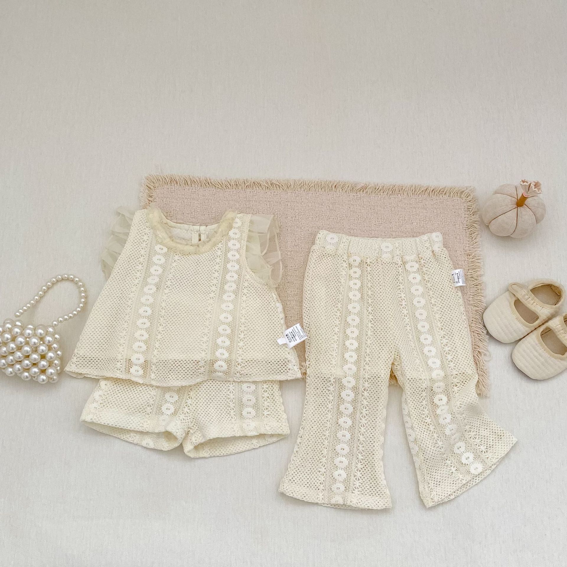 Eyelet Lace Pants アイレットレース パンツ【mh0012488】 Engepapa ロングパンツ・スウェットパンツ