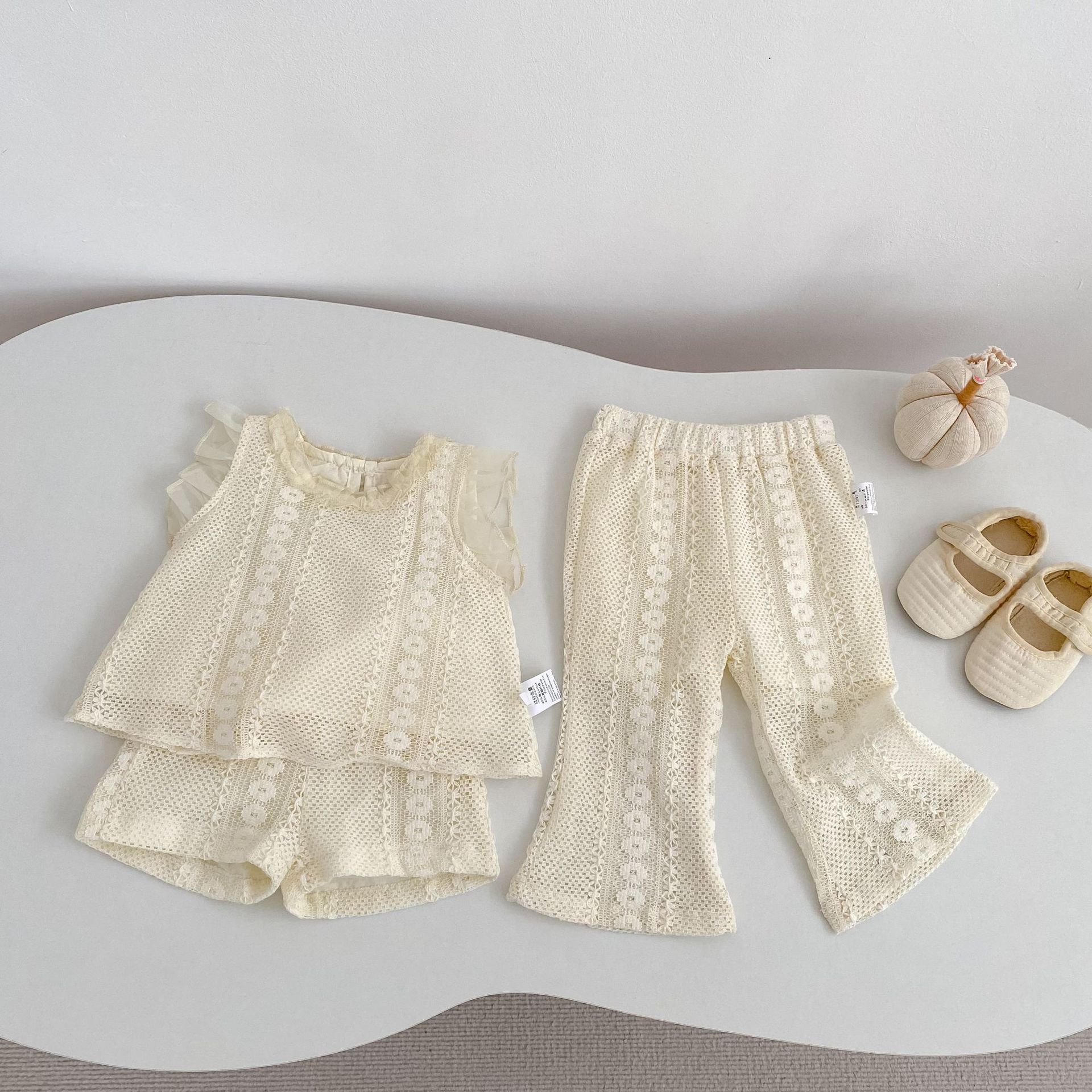 Eyelet Lace Pants アイレットレース パンツ【mh0012488】 Engepapa ロングパンツ・スウェットパンツ
