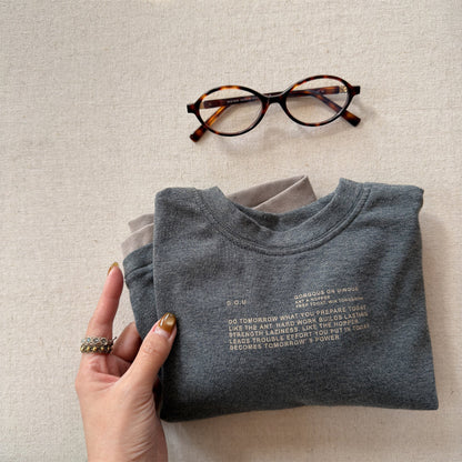 Fake Two Piece Sweatshirt ドッキング 長袖 Tシャツ【mh0012459】 ADbaby 長袖Tシャツ