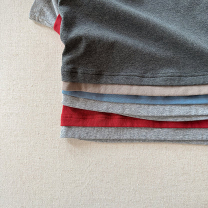 Fake Two Piece Sweatshirt ドッキング 長袖 Tシャツ【mh0012459】 ADbaby 長袖Tシャツ