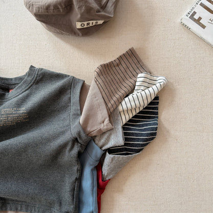 Fake Two Piece Sweatshirt ドッキング 長袖 Tシャツ【mh0012459】 ADbaby 長袖Tシャツ