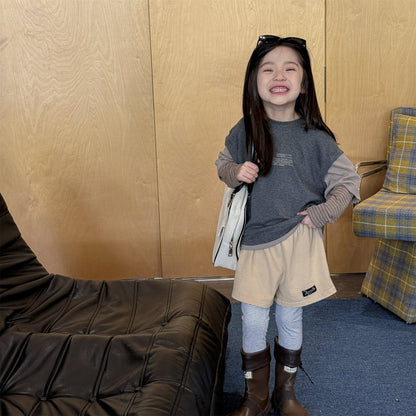 Fake Two Piece Sweatshirt ドッキング 長袖 Tシャツ【mh0012459】 ADbaby 長袖Tシャツ