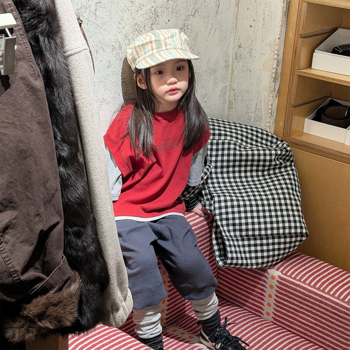 Fake Two Piece Sweatshirt ドッキング 長袖 Tシャツ【mh0012459】 ADbaby 長袖Tシャツ