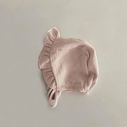 Fawn Embroidered Ruffle Bodysuit 小鹿 刺繍 フリル 長袖ロンパース【mh0012696】 Pink Hat / One Size BBAMMA 長袖ロンパース