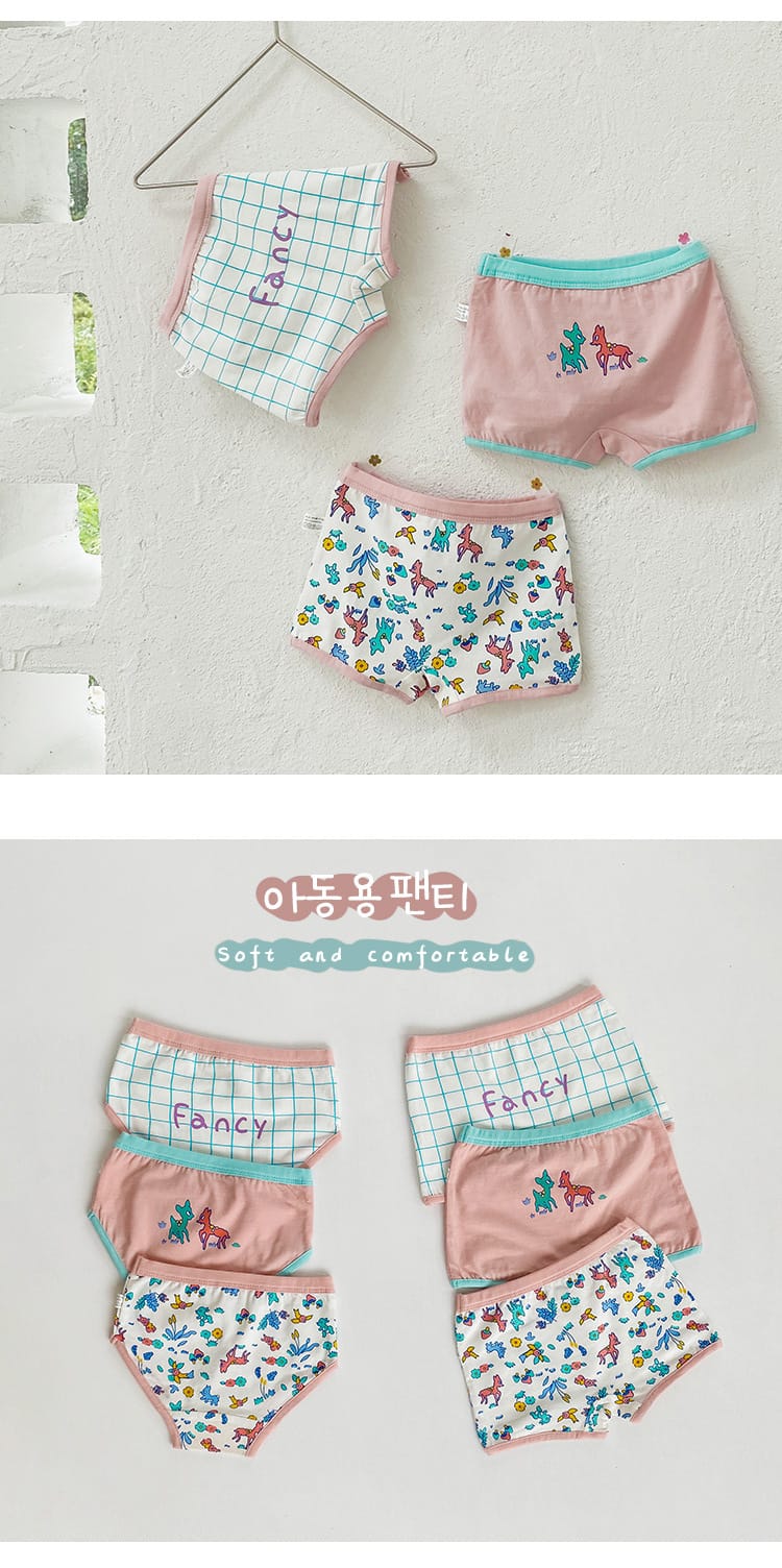 Fawn Print Boxer Briefs 3-pack バンビ ボクサーショーツ 下着 3枚セット【mh0013555】 mamahalo accessory 幼児用下着