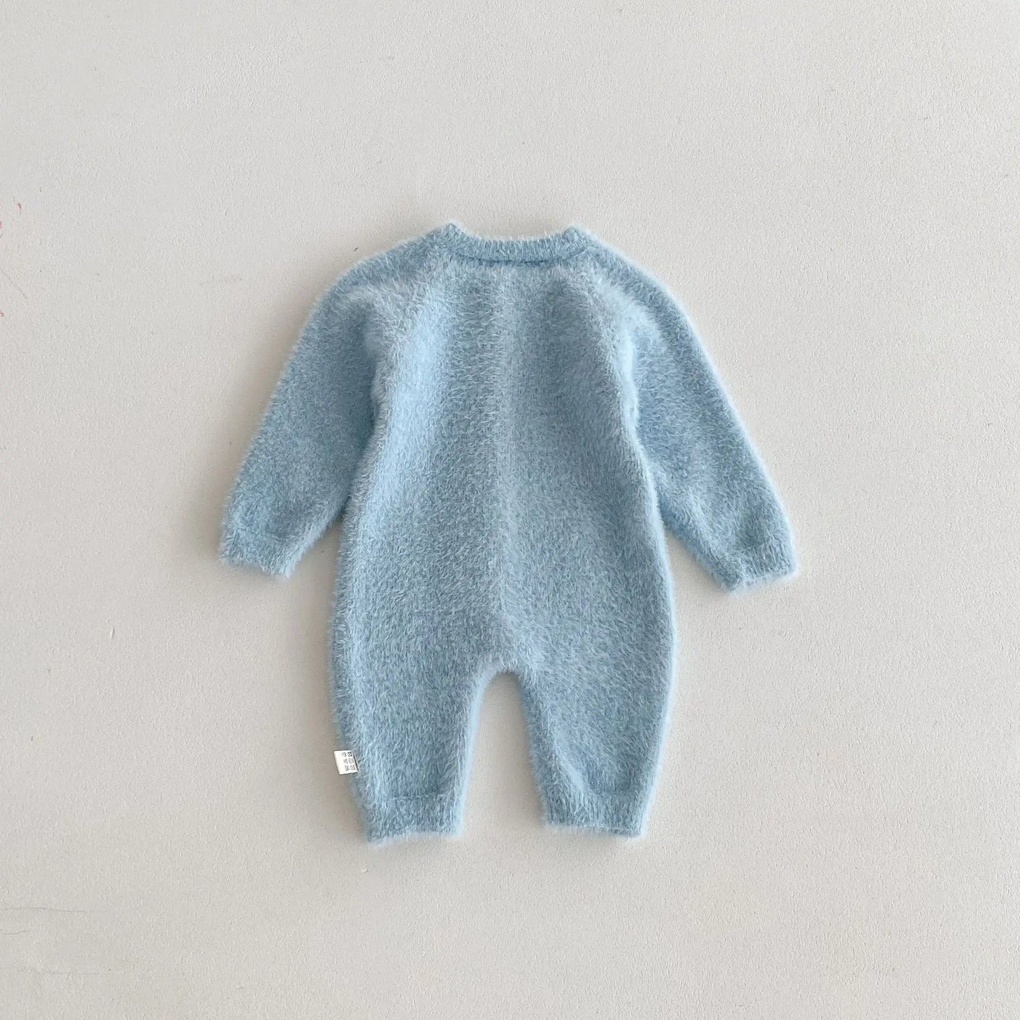 長袖ジャンプスーツ ベビージャンプスーツ ソフトファー長袖ロンパース 3カラー【mh0007323】