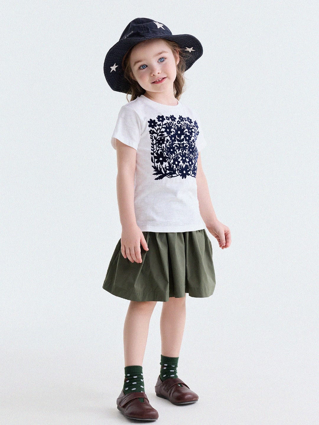 Flocked Print Cotton T-shirt フロッキー 半袖Tシャツ【mh0013184】 yunerma 半袖Tシャツ