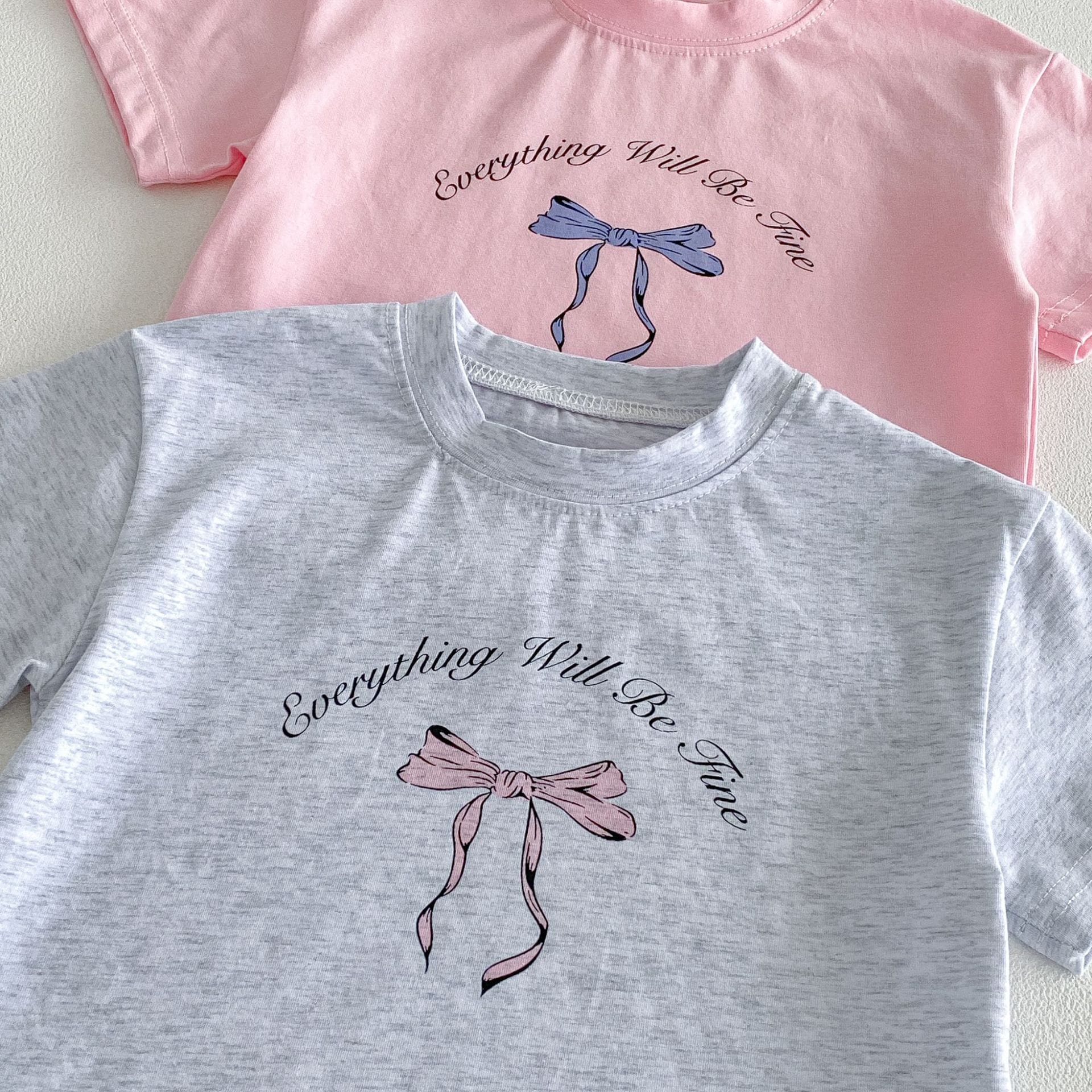 Floral Bow T-shirt Shorts Set フラワー リボン 半袖 セットアップ【mh0012716】 angou 半袖セットアップ
