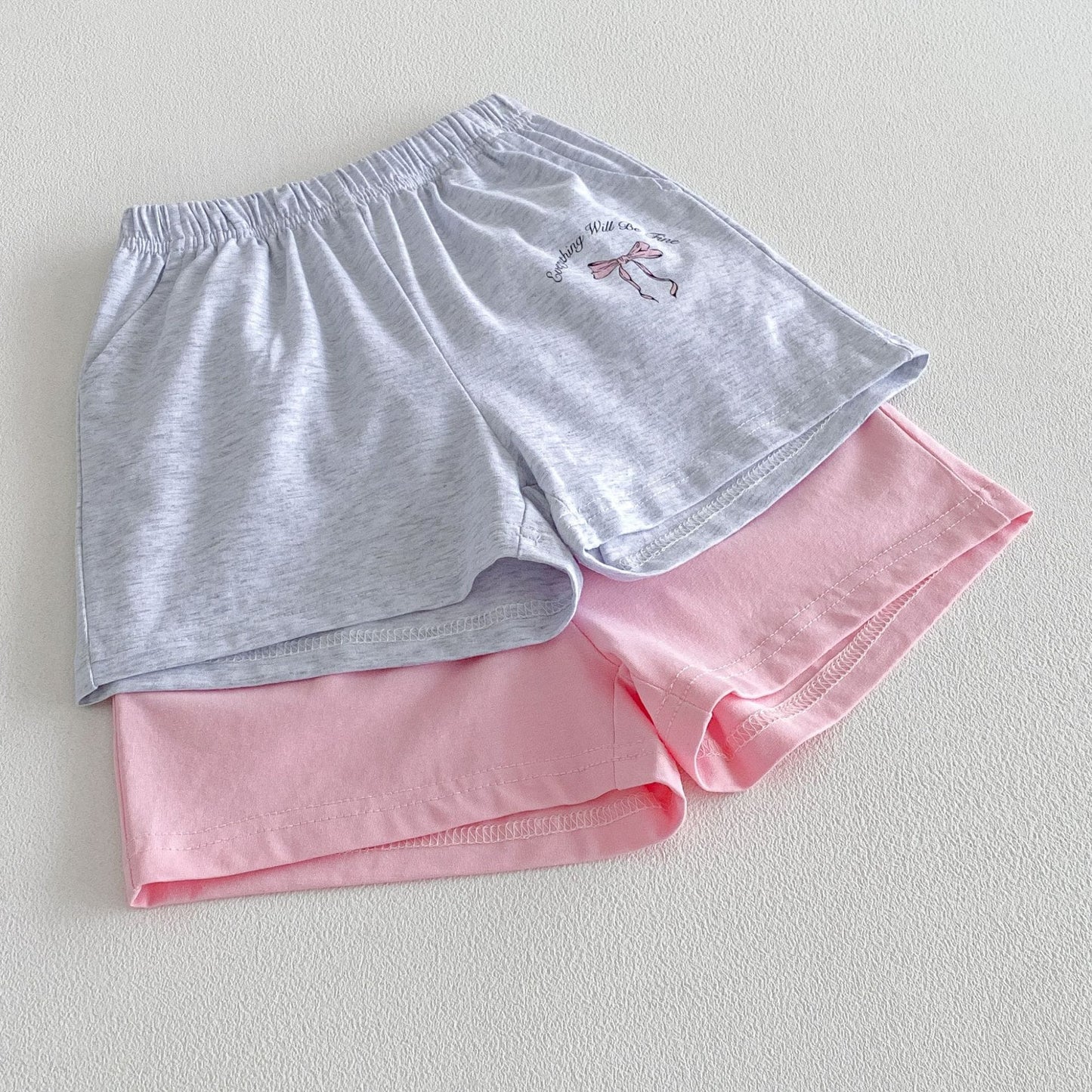 Floral Bow T-shirt Shorts Set フラワー リボン 半袖 セットアップ【mh0012716】 angou 半袖セットアップ