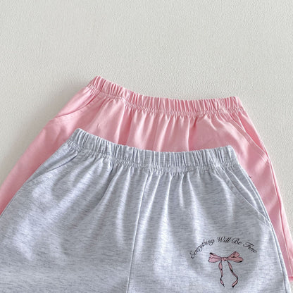 Floral Bow T-shirt Shorts Set フラワー リボン 半袖 セットアップ【mh0012716】 angou 半袖セットアップ