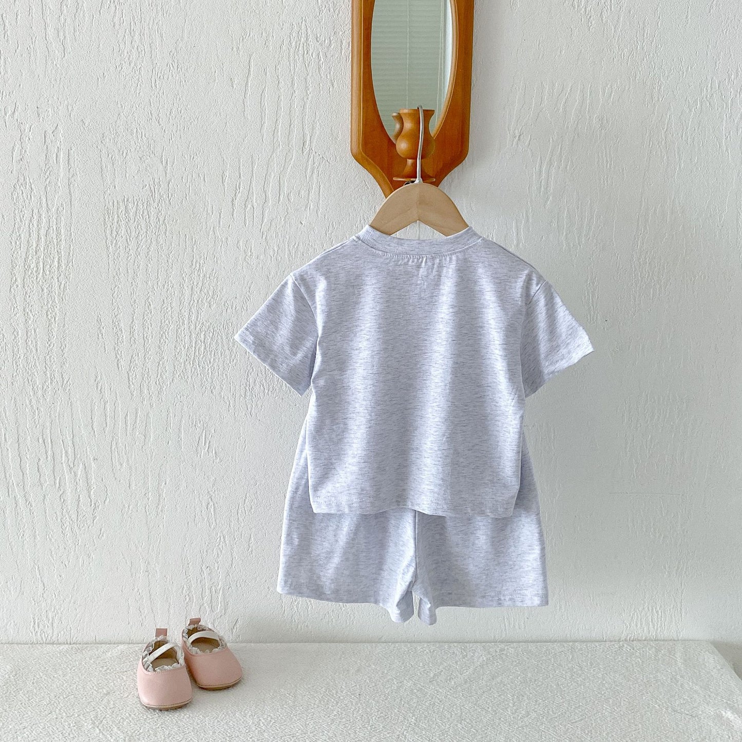 Floral Bow T-shirt Shorts Set フラワー リボン 半袖 セットアップ【mh0012716】 angou 半袖セットアップ