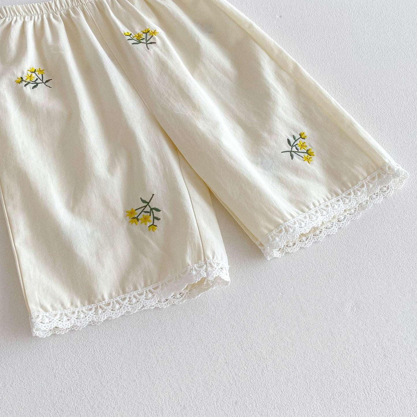 Floral Embroidery Cami Shorts Set 花柄 刺繍 キャミソール セットアップ【mh0012717】 angou ノースリーブセットアップ