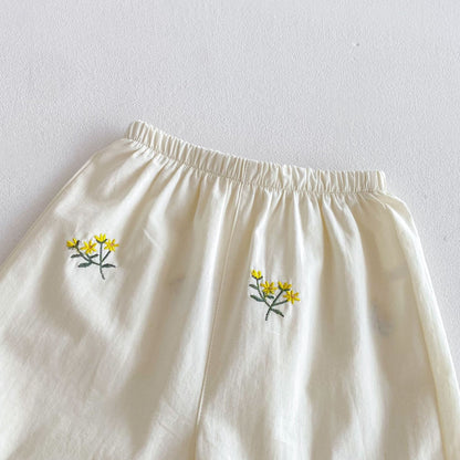 Floral Embroidery Cami Shorts Set 花柄 刺繍 キャミソール セットアップ【mh0012717】 angou ノースリーブセットアップ