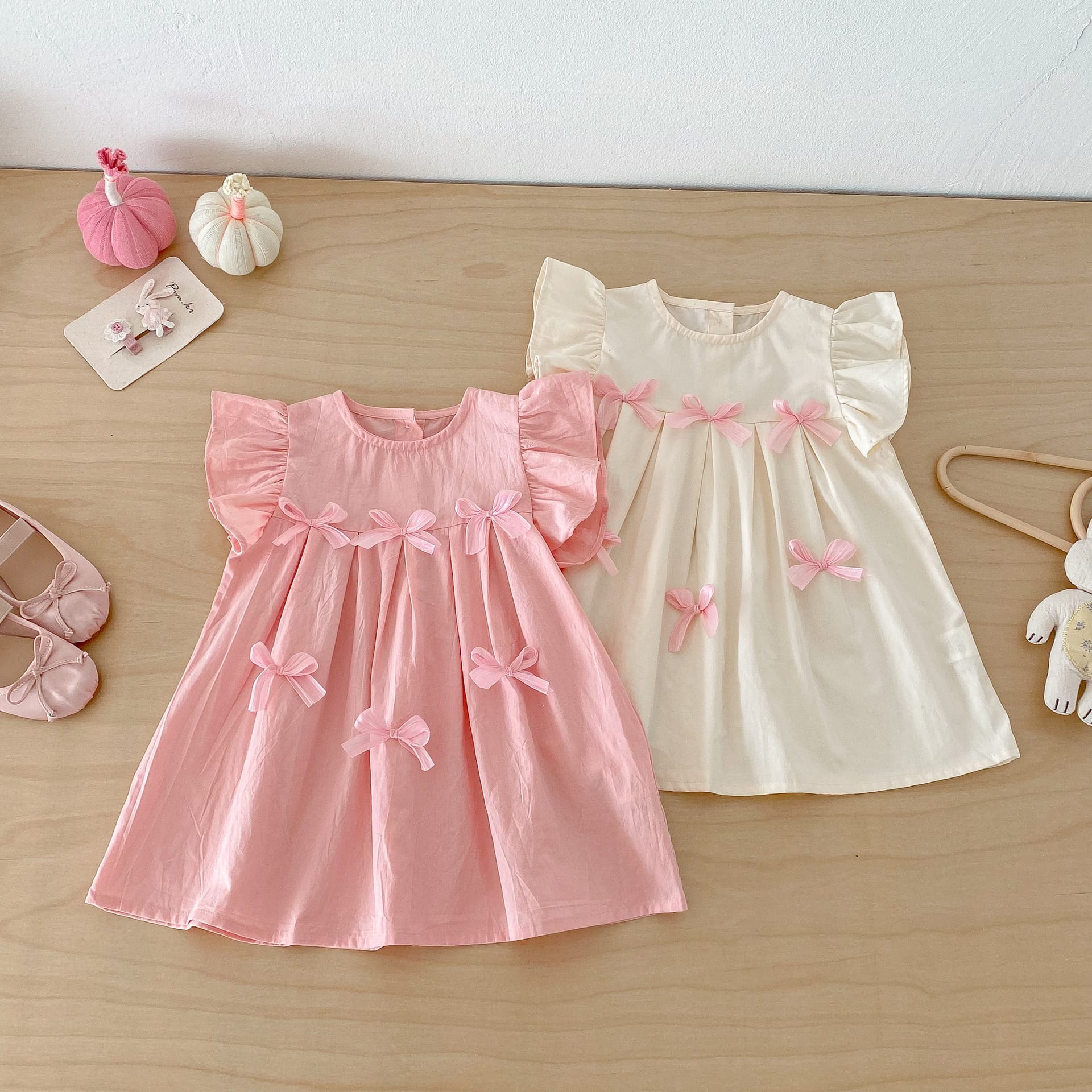 Floral Frill Sleeve Ribbon Dress 花柄 フリル袖 リボン ワンピース【mh0012719】 angou