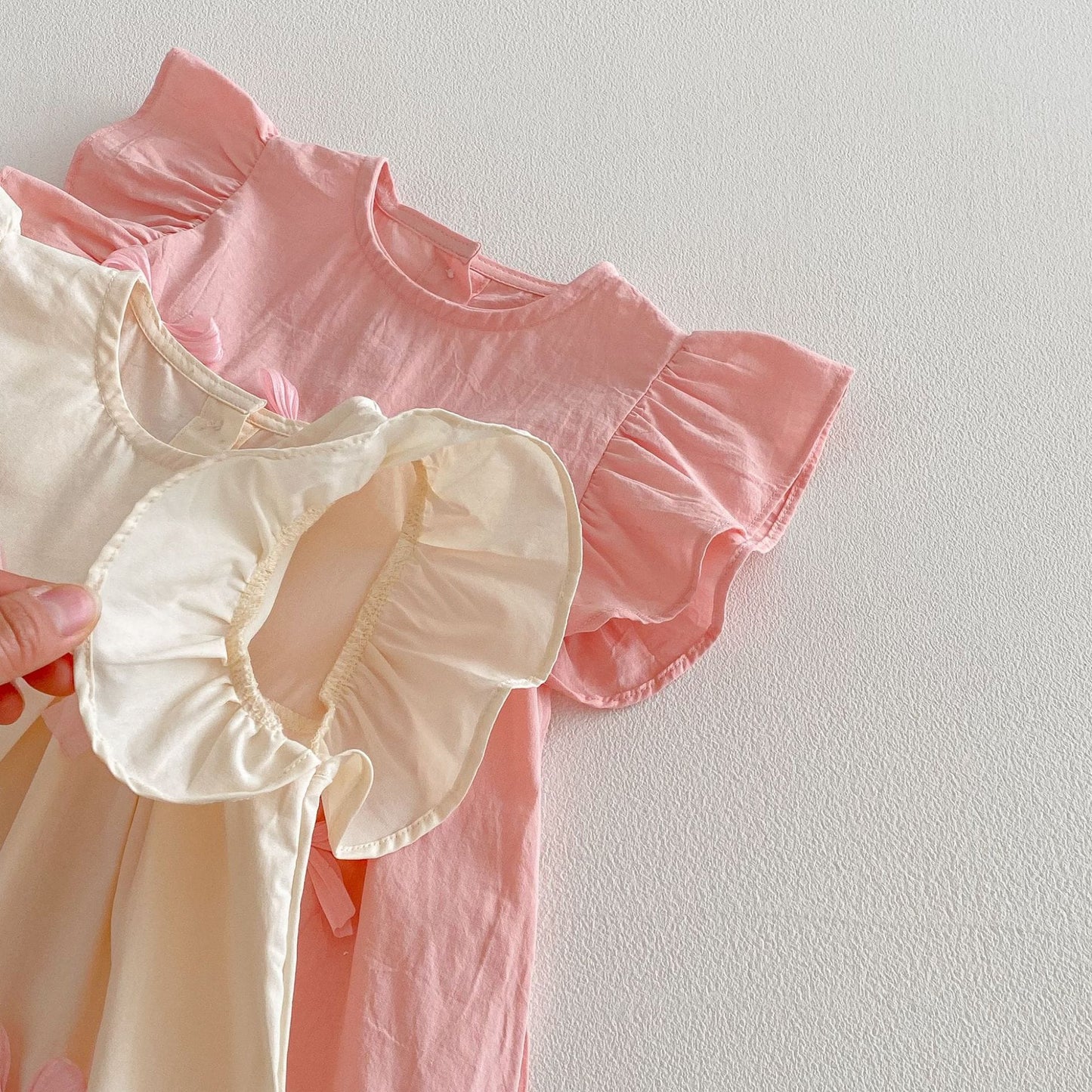 Floral Frill Sleeve Ribbon Dress 花柄 フリル袖 リボン ワンピース【mh0012719】 angou