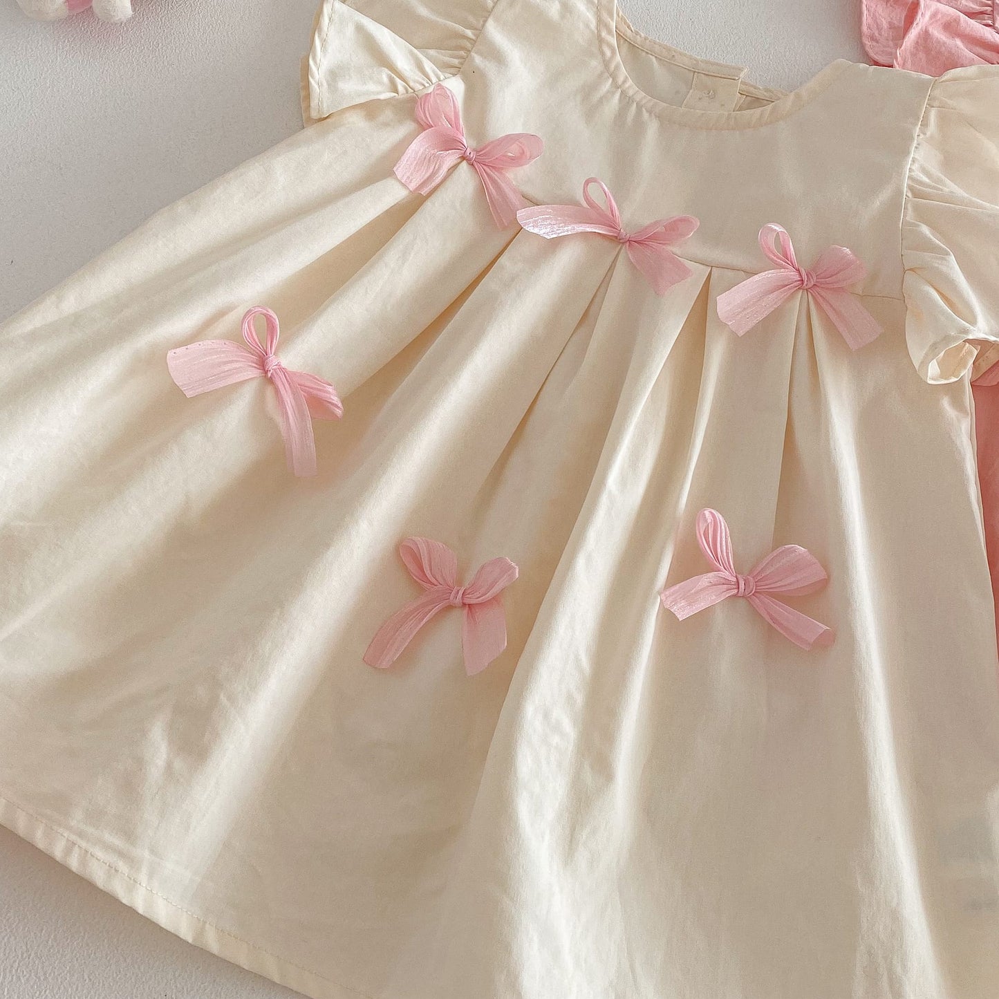 Floral Frill Sleeve Ribbon Dress 花柄 フリル袖 リボン ワンピース【mh0012719】 angou