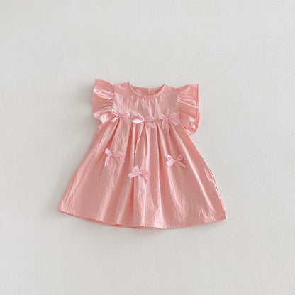 Floral Frill Sleeve Ribbon Dress 花柄 フリル袖 リボン ワンピース【mh0012719】 angou
