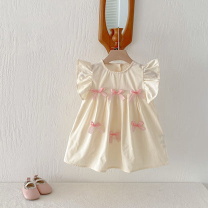 Floral Frill Sleeve Ribbon Dress 花柄 フリル袖 リボン ワンピース【mh0012719】 angou