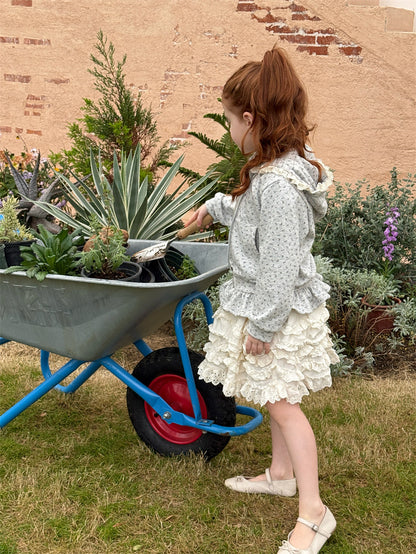 Floral Hooded Zip-up Jacket 小花柄 フーディジャケット【mh0012430】 Chengle