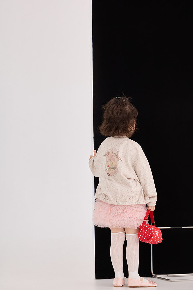 Floral Illustration Zipper Jacket フラワープリント イラスト ジップアップジャケット【mh0012377】 HEY BOOBII