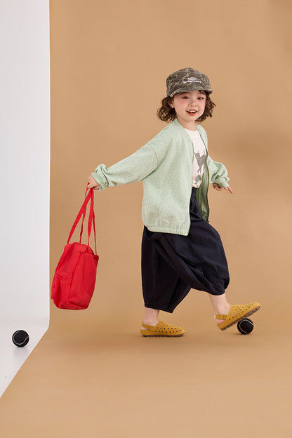 Floral Illustration Zipper Jacket フラワープリント イラスト ジップアップジャケット【mh0012377】 HEY BOOBII