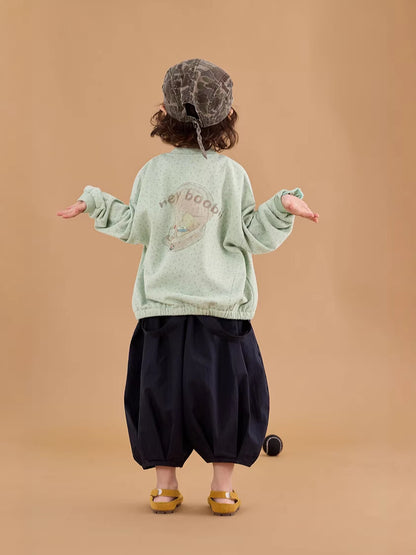 Floral Illustration Zipper Jacket フラワープリント イラスト ジップアップジャケット【mh0012377】 mamahalo shop