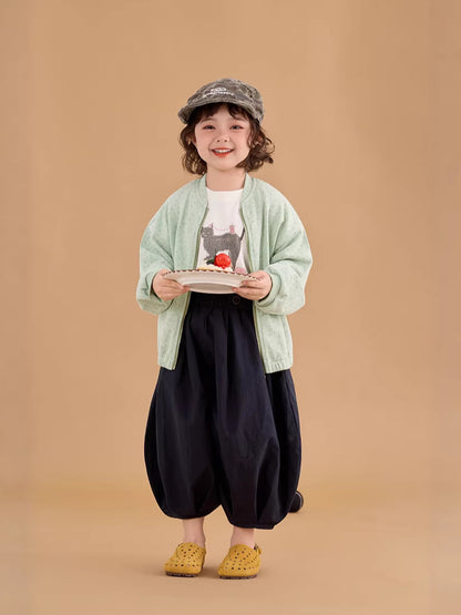 Floral Illustration Zipper Jacket フラワープリント イラスト ジップアップジャケット【mh0012377】 mamahalo shop