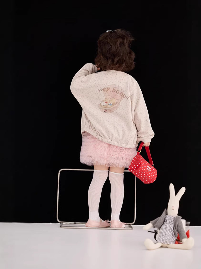 Floral Illustration Zipper Jacket フラワープリント イラスト ジップアップジャケット【mh0012377】 mamahalo shop