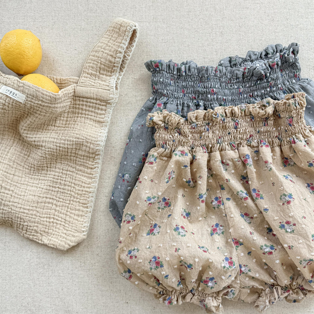 Floral Jacquard Bloomer Shorts フローラル ショートパンツ【mh0013218】 ADbaby ハーフパンツ・ショートパンツ