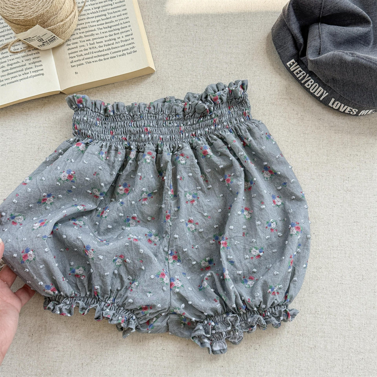 Floral Jacquard Bloomer Shorts フローラル ショートパンツ【mh0013218】 ADbaby ハーフパンツ・ショートパンツ