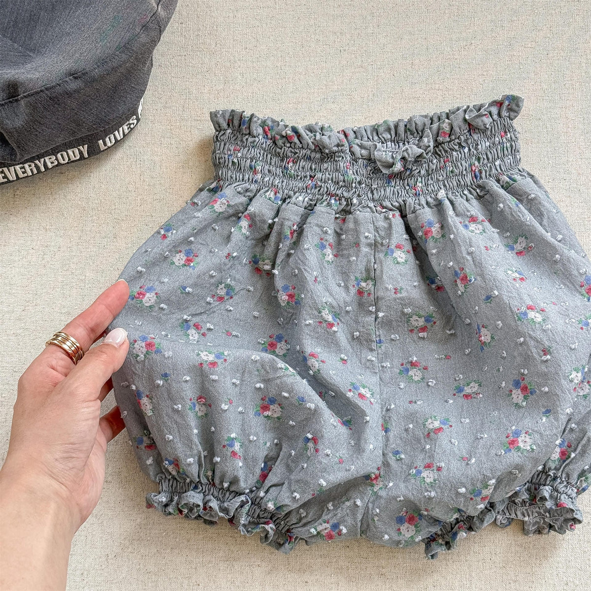 Floral Jacquard Bloomer Shorts フローラル ショートパンツ【mh0013218】 ADbaby ハーフパンツ・ショートパンツ