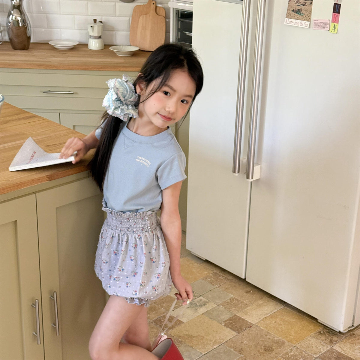 Floral Jacquard Bloomer Shorts フローラル ショートパンツ【mh0013218】 ADbaby ハーフパンツ・ショートパンツ