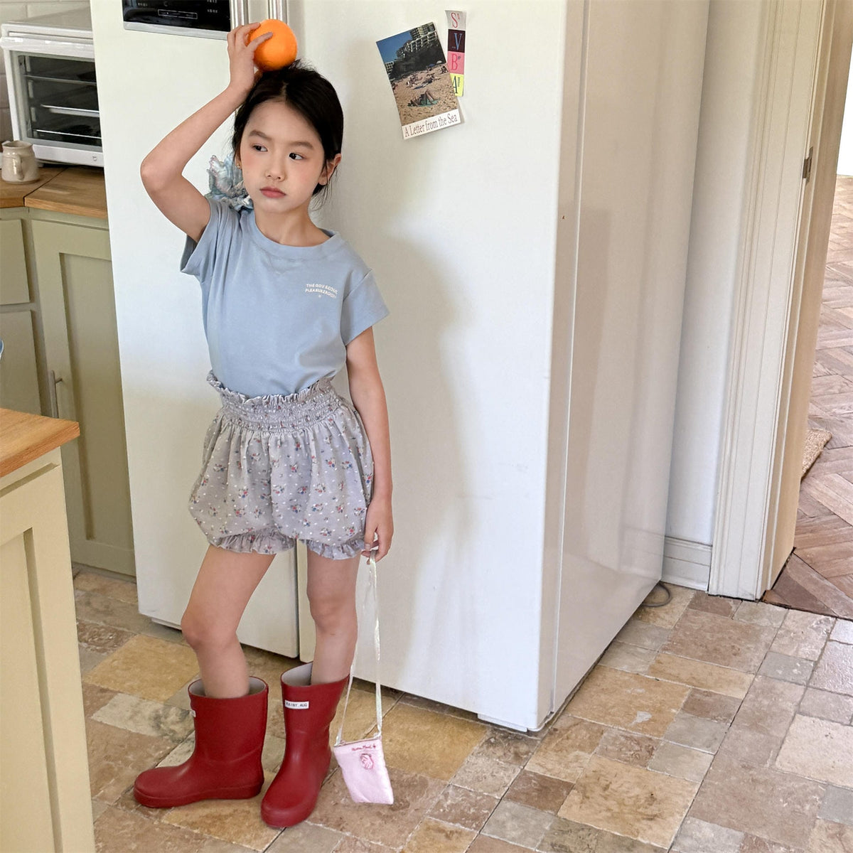 Floral Jacquard Bloomer Shorts フローラル ショートパンツ【mh0013218】 ADbaby ハーフパンツ・ショートパンツ