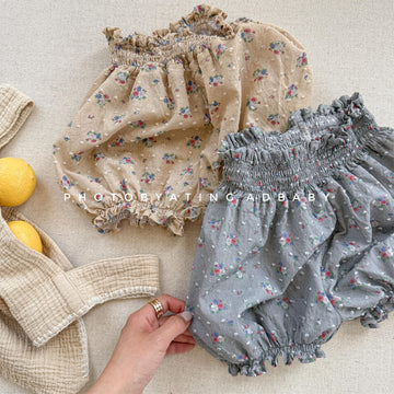 Floral Jacquard Bloomer Shorts フローラル ショートパンツ【mh0013218】 ADbaby ハーフパンツ・ショートパンツ