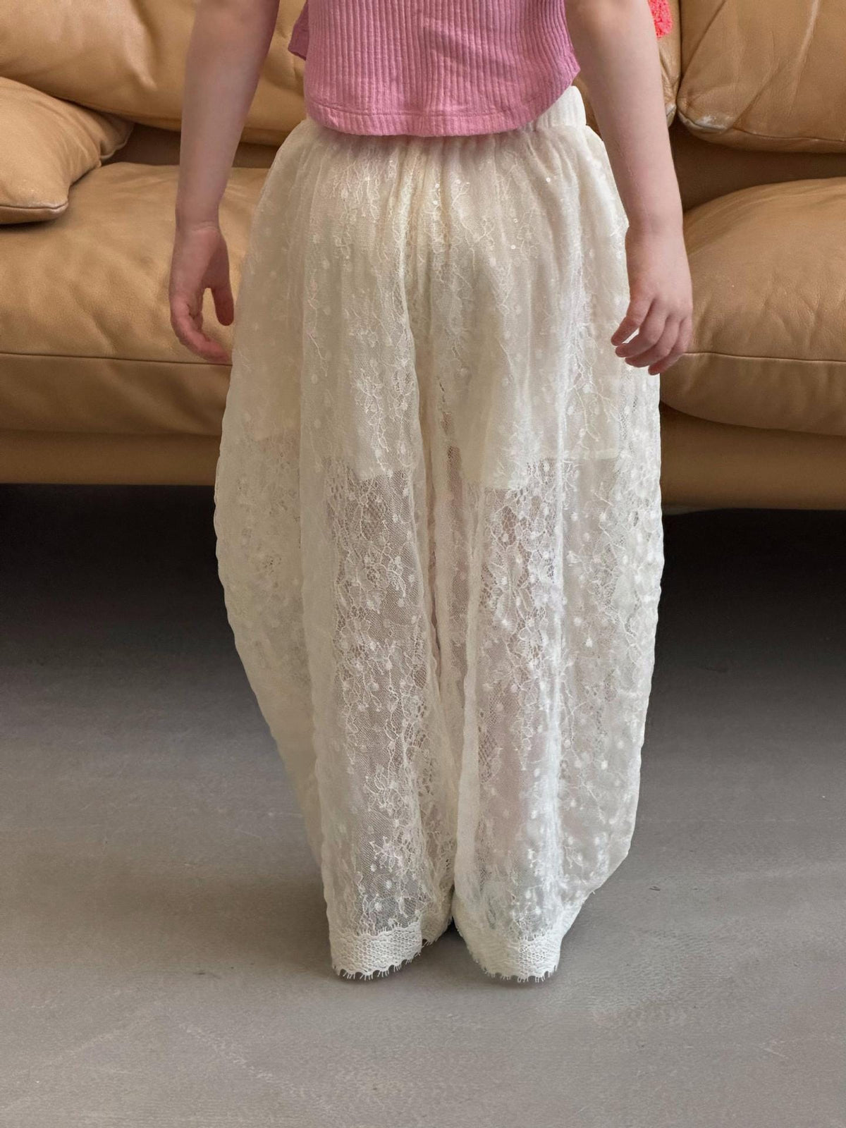 Floral Lace Embroidery Pants 立体刺繍 レース ロングパンツ【mh0012879】 Jianzidan ロングパンツ・スウェットパンツ