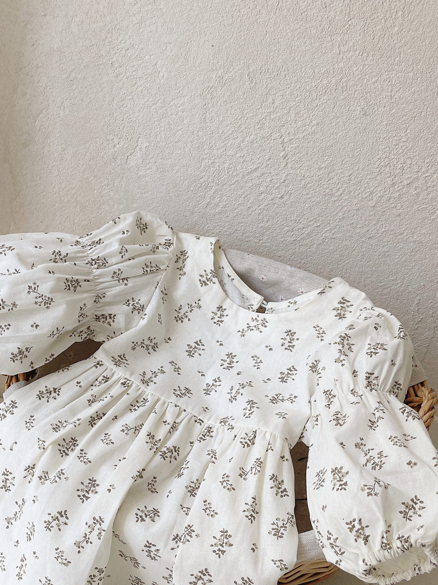 Floral Long Sleeve Dress 小花柄 長袖 ワンピース【mh0012688】 BBAMMA 長袖ワンピース