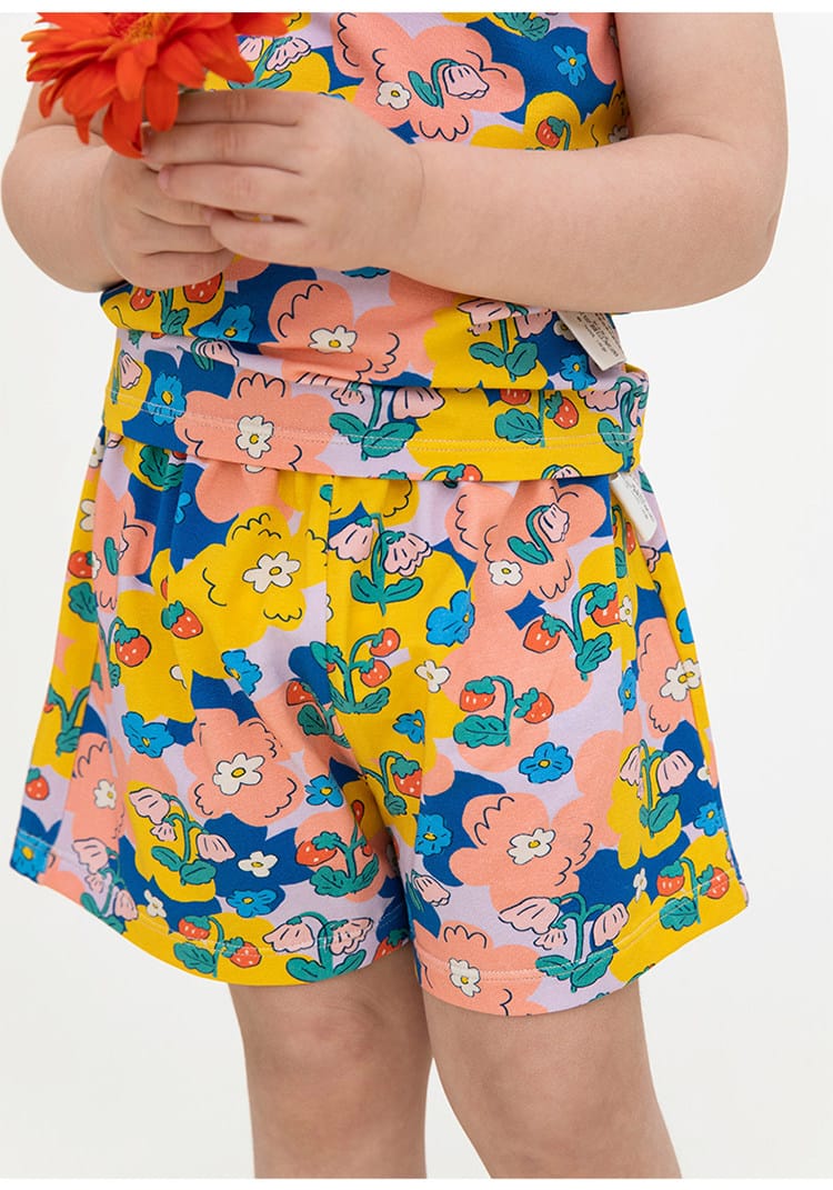 Floral Lyocell Top Shorts 花柄キャミソール ショートパンツ【mh0013092】 RICE & SKY ノースリーブセットアップ