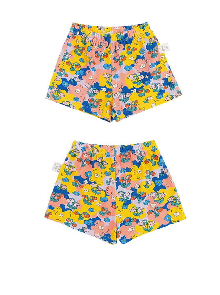 Floral Lyocell Top Shorts 花柄キャミソール ショートパンツ【mh0013092】 RICE & SKY ノースリーブセットアップ
